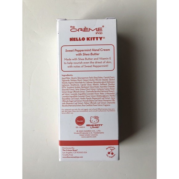 Crème Shop HELLO KITTY Hand Cream Sweet Peppermint & Nail Files Limited Edition - Picture 6 of 7